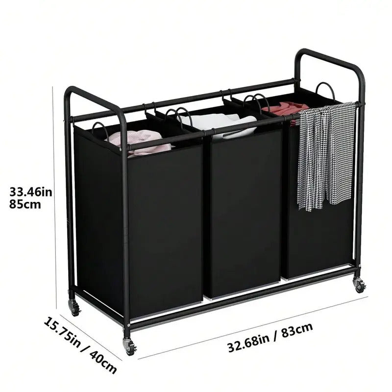 Laundry Sorting Cart for Laundry Room Organization
