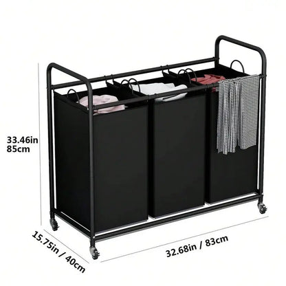 Laundry Sorting Cart for Laundry Room Organization