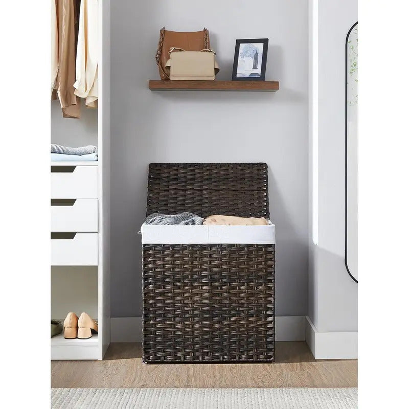 110 Liter Rattan Style Laundry Basket for Home Use