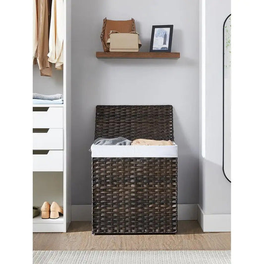 110 Liter Rattan Style Laundry Basket for Home Use
