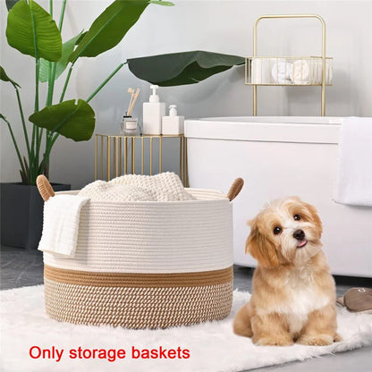 Woven Laundry Basket for Storing Dirty Clothes