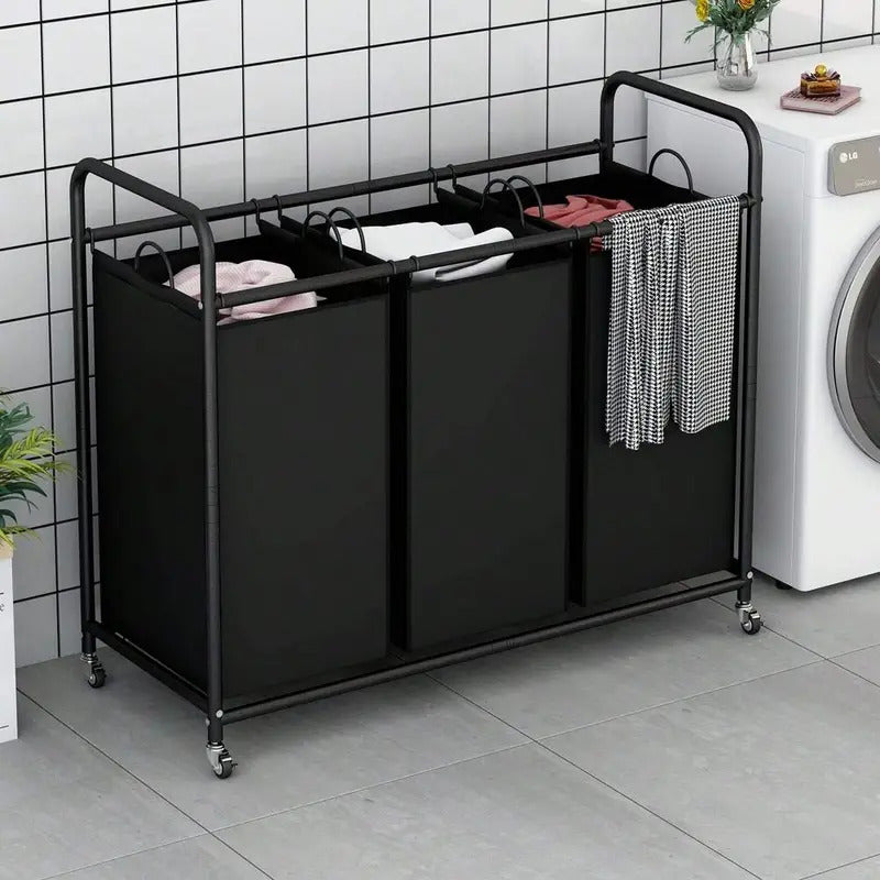 Laundry Sorting Cart for Laundry Room Organization