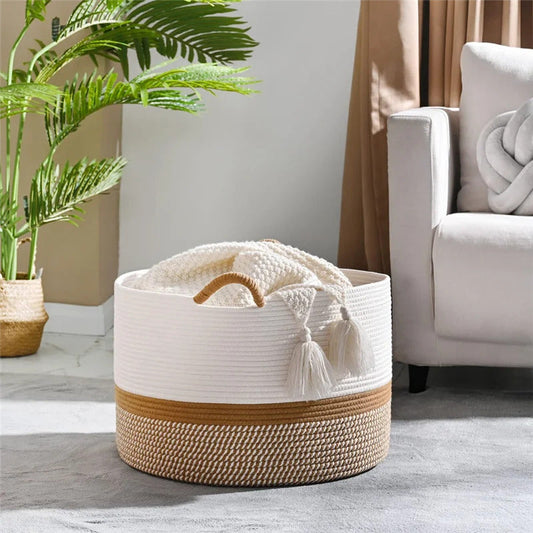 Woven Laundry Basket for Storing Dirty Clothes
